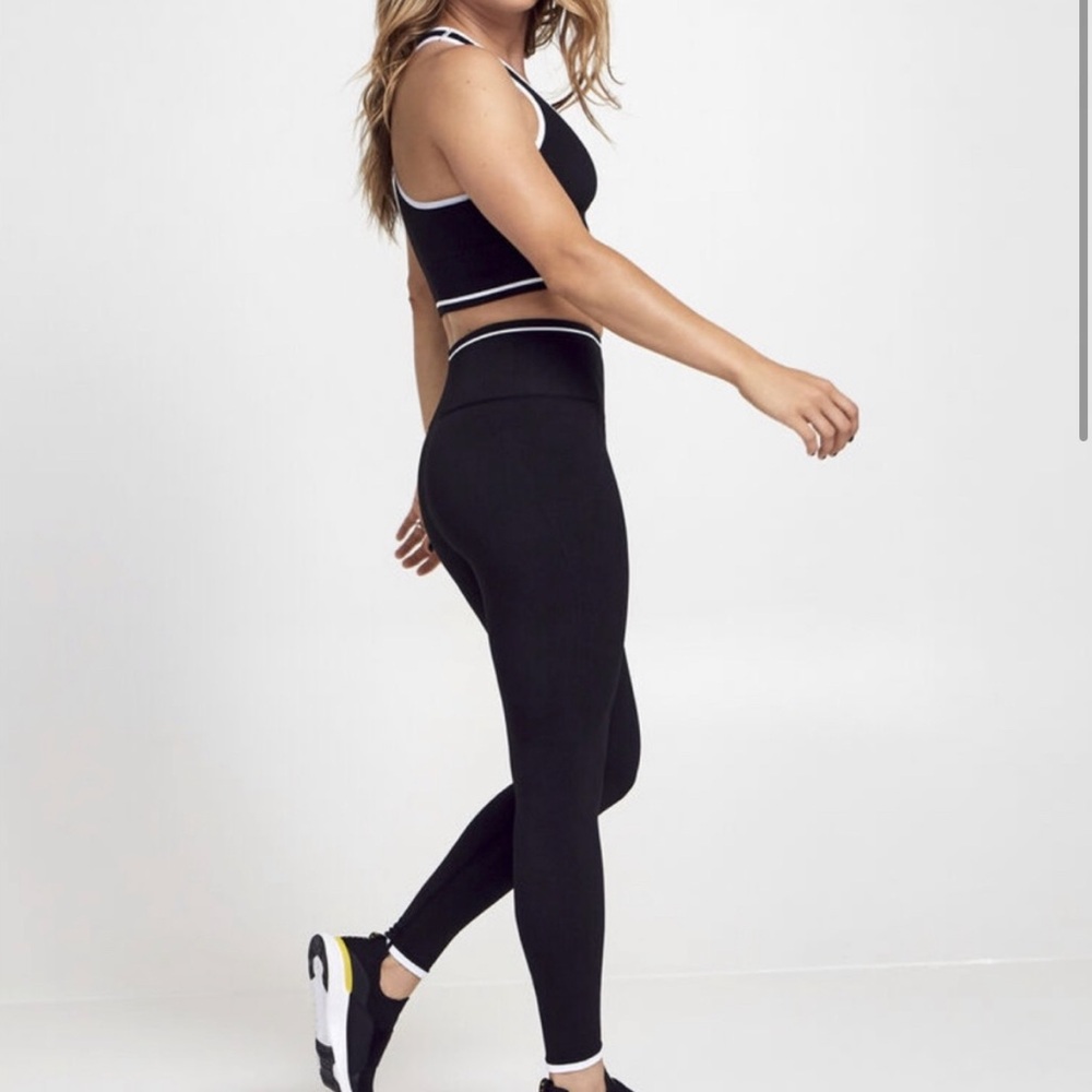 Set Longline Ribbed Sports Bra and legging